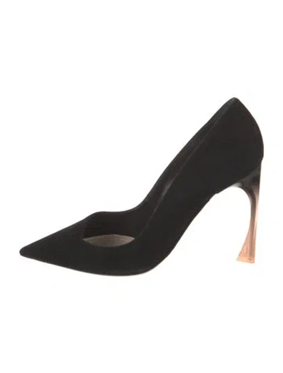 Pre-owned Dior Suede Pumps In Black