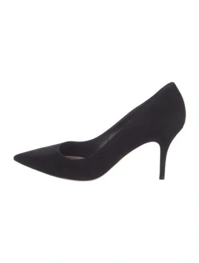Pre-owned Dior Suede Pumps In Black