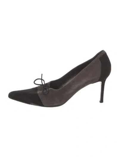 Pre-owned Dior Suede Pumps In Black
