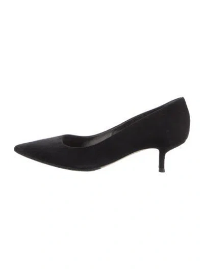 Pre-owned Dior Suede Pumps In Black