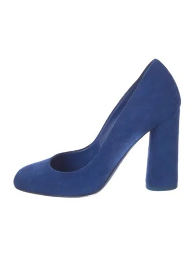Pre-owned Dior Suede Pumps In Blue