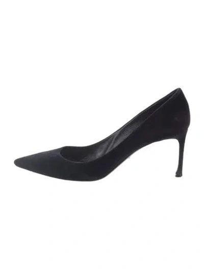 Pre-owned Dior Suede Pumps In Blue