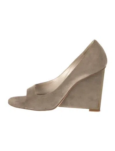 Pre-owned Dior Suede Pumps In Gray