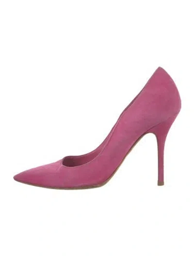Pre-owned Dior Suede Pumps In Pink