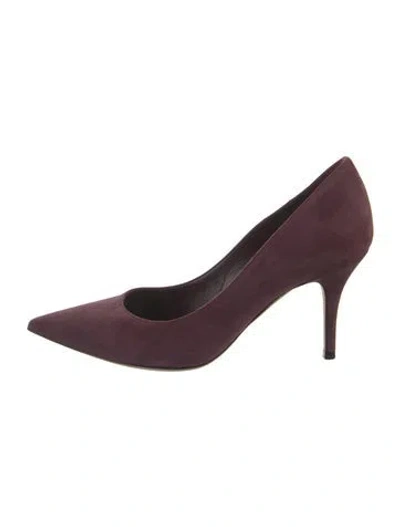 Pre-owned Dior Suede Pumps In Purple
