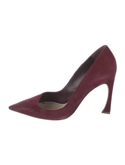 Pre-owned Dior Suede Pumps In Purple