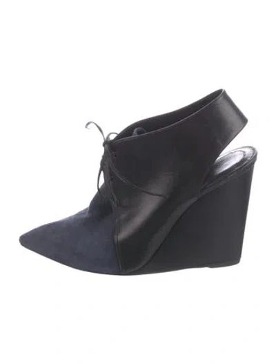 Pre-owned Dior Suede Slingback Pumps In Black