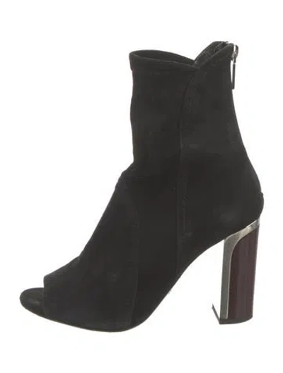 Pre-owned Dior Suede Sock Boots In Black