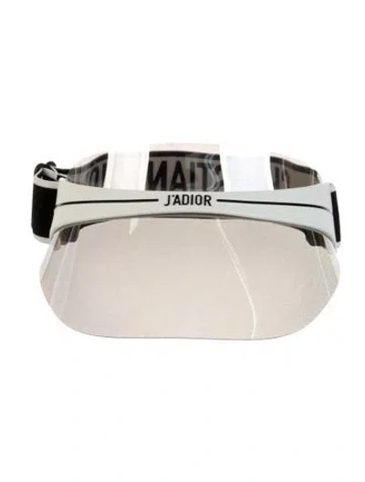 Pre-owned Dior Sun Visor Cap In White