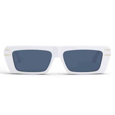 Dior Sunglasses In Bianco/blu