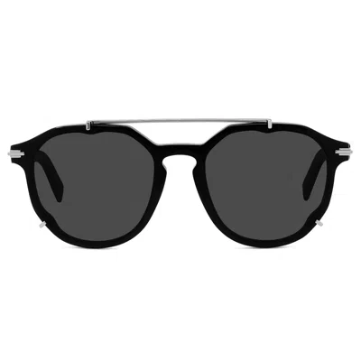 Dior Sunglasses Blacksuit Ri 10 A0 Black/dark Gray Men In Green