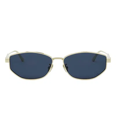 Dior Sunglasses Cannage B1 U B0 B0 Gold/blue Women In Yellow