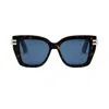 Dior Eyewear C S1i Square Frame Sunglasses In Marrone/blu