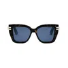 Dior Eyewear C S1i Square Frame Sunglasses In Marrone/blu