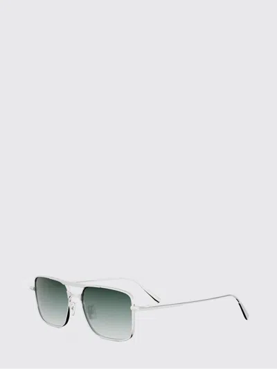 Dior Sunglasses Men Silver In Green