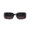 Dior Signature S12i 53mm Rectangular Sunglasses In Multicolor/viola