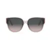 Dior Lady 95.22 R3i 64mm Oversize Round Sunglasses In Rosa/grigio
