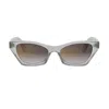Dior Midnight B1i 53mm Butterfly Sunglasses In Trasparente/marrone