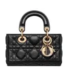 Dior Super Mini Lady D-joy Handbag In Black