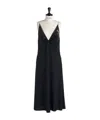 Dior Suspender Embroidered Dress In Black