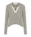 Dior Sweater With Lace-up Neckline In White