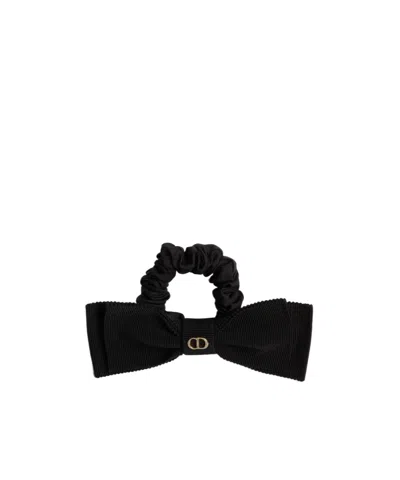 Dior Sweet Bow Hair Tie In Black