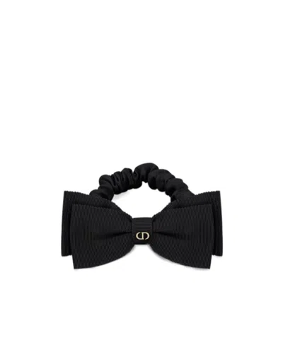 Dior Sweet Hair Tie In Black