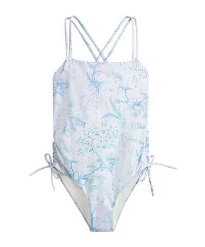 Dior Swimsuit Stamp In Blue