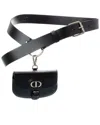 Dior Symbol Leather Belt In Blue