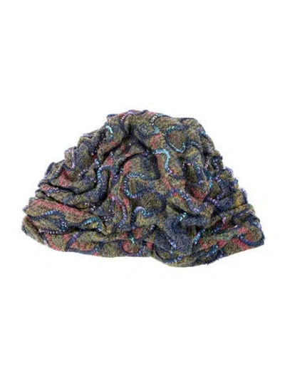 Pre-owned Dior Synthetic Blends Hat In Blue