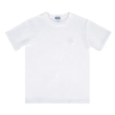 Pre-owned Dior T-shirt Cd Boxy Cut 'white' | Men's Size L