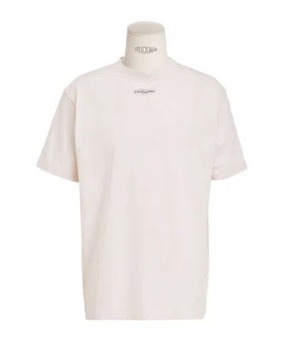 Dior T-shirt With Christian  Paris Tag, Relaxed Fit In Neutral
