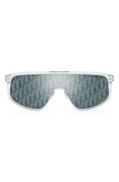 Dior Tag M1u 134.2 Mirrored Mask Sunglasses In Blue