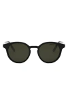 Dior Tag R1i 49mm Small Round Sunglasses In Green
