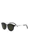 Dior Tag Su Geometric Sunglasses, 54mm In Black/green