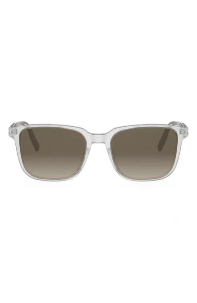 Dior Tag Su 56mm Gradient Geometric Sunglasses In Metallic