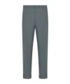 Dior Tailored And Cuffed Chinos In Gray