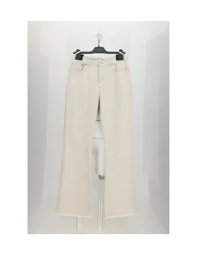 Dior Tailored Cotton Denim Jeans In Neutral