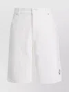 Dior Tailored Shorts With Pockets And Belt Loops In White
