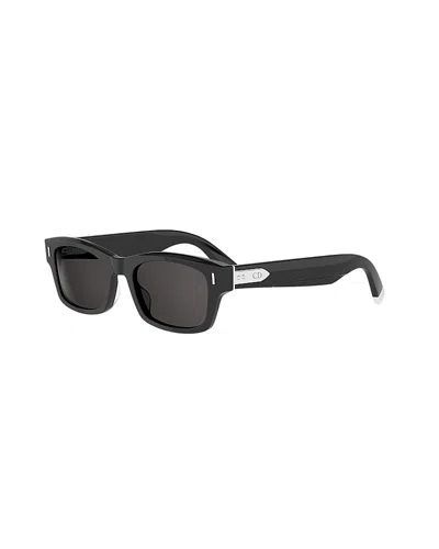 Dior Tailoring Rectangular Sunglasses, 52mm In Black