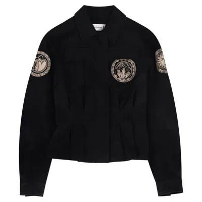 Pre-owned Dior Tarot Card Collection Cotton Jacket In Black