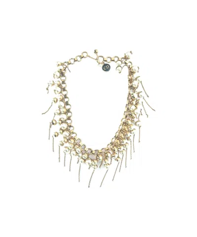 Dior Tassel Necklace In Silver