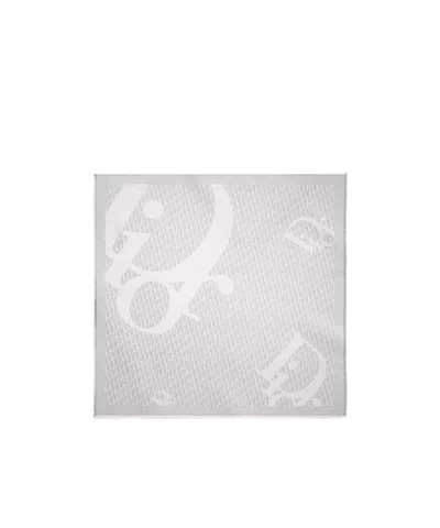 Dior Tassel Scarf In Gray