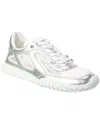 Dior Tech Leather Sneaker In Silver