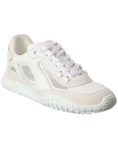 Dior Tech Mesh & Leather Sneaker In White