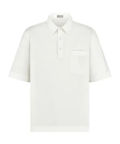 Dior Technical Polo Shirt In White