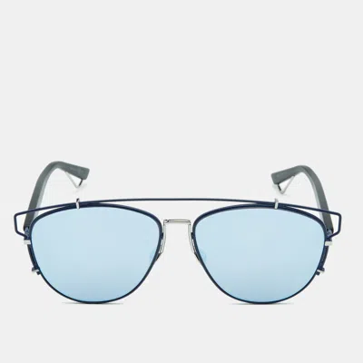 Pre-owned Dior Technologic Aviator Sunglasses In Blue