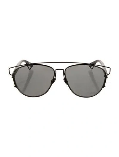 Pre-owned Dior Technologic Aviator Sunglasses In Black