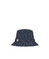 Dior Teddy-d Miss  Allover Small Brim Bucket Hat In Black