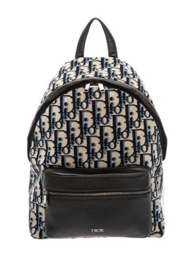 Pre-owned Dior Terry Cloth Backpack In Neutral